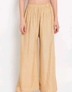 Elegant Beige Palazzo Pants