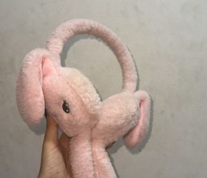 Cute Pink Bunny Earmuffs