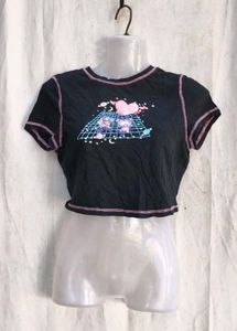 Cute Graphic Crop Top