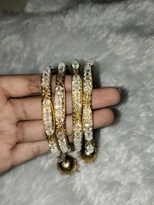 Golden Jhumka Bangles