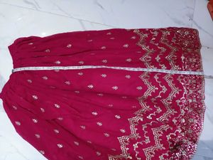 Stunning Red Embroidered Lehenga Choli