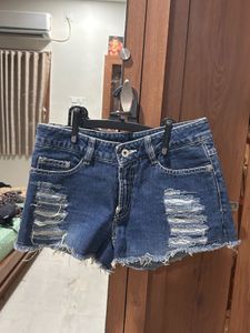 Denim shorts