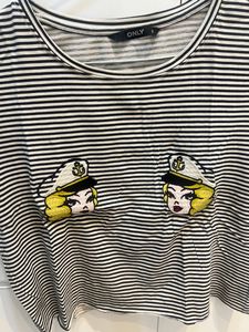 Striped Crop Tshirt