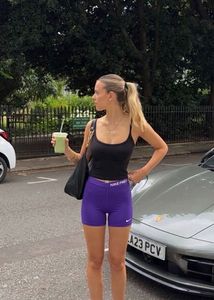 Nike Pro Purple biker shorts