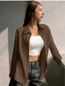 Brown Oversized Shirt