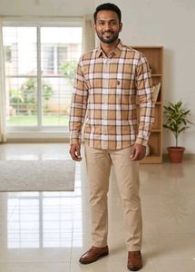 Men's Plaid Long Sleeve Shirt