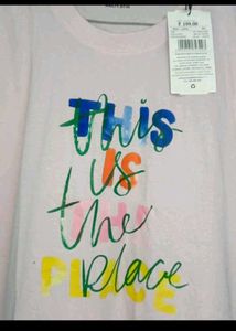SHEIN Pink Graphic Tee