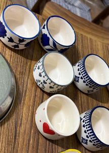 Set of 9 Decorative Ceramic Bowls