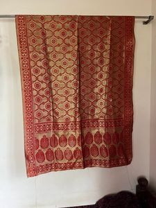 Red Silk Duppatta