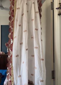 Elegant White & Gold Embroidered Dupatta offer