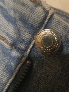 Bershka- High Waist- Light Wash Denim Mini Skirt