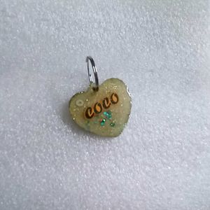 6 Pre-made Pet ID Tags (vintage look)