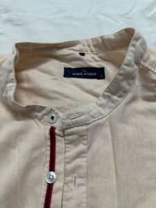 Casual Band Collar Shirt