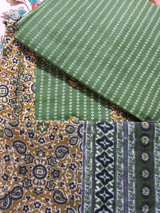 Elegant Printed Kurta Set with Dupatta(unstitched)