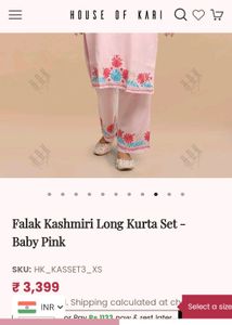 HOUSE OF KARI BRAND kurti Pant Set