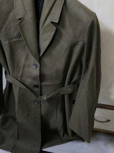 unisex imported Stylish Olive Green Trench Coat