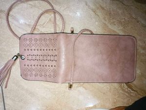 Crossbody Peach Bag