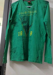 Men's Green Casual T-Shirt