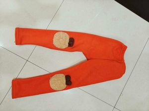 Cute Cartoon Orange Pants for Toddlers