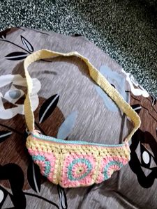 Handmade Crochet Sling Bag