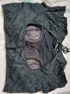 Elegant Black Lace Blouse