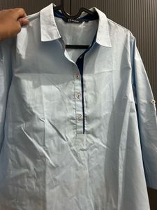Annabelle Light Blue Collared Shirt