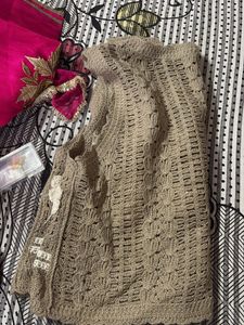 Handmade Crochet Vest with Flowers
