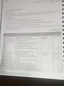 community health nursing book zerox