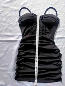 Black corset Mini Dress