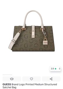 GUESS Brand Logo Satchel Bag