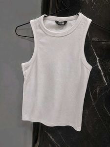 🤍 Combo of Ribbed Tank Top – 2 Pieces