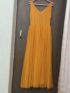 Stunning Embellished Orange Gown for L &amp; xl