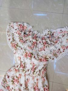 White Off shoulder Dress