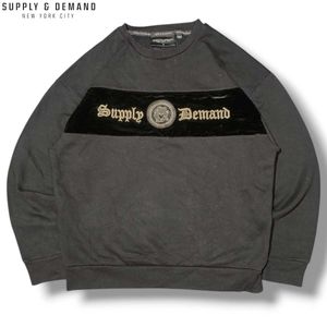 🦅 SUPPLY & DEMAND MEDUSA VELVET-PANEL SWEATSHIRT