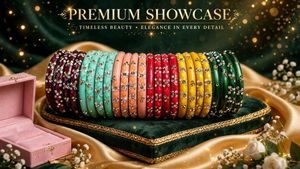 Vibrant Beaded Bangle Set