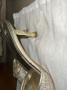 Zara light gold mules