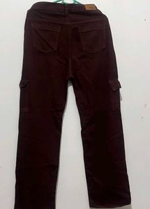 Trendy Cargo Pants - brown