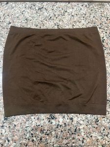 Seamless Stretchable Brown Tube Top/Skirt