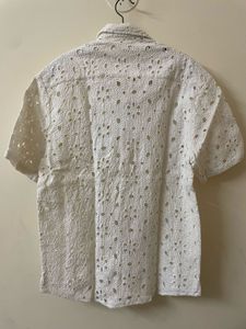 White Eyelet Shirt