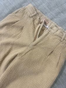 Stylish Beige Textured Pants
