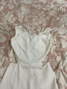off white backless one piece