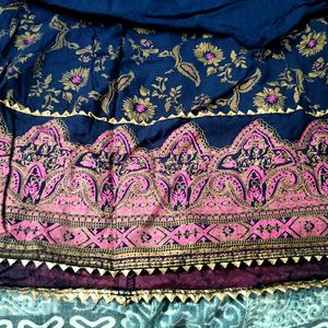 Beautiful Navy blue Anarkali set