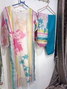 Vibrant Striped Kurta Set