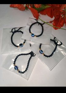 Evil Eye Beaded  4 Bracelets