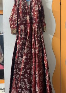 Beautiful Floral Print Gown
