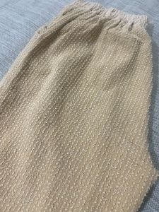Stylish Beige Textured Pants