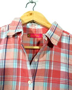 Pink Checks Top (Women)