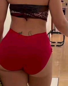 Vibrant Red High-Waisted Briefs