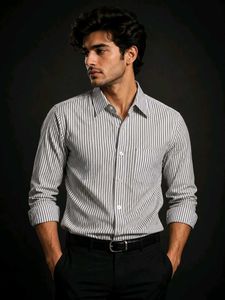 Men's Striped Formal Shirt
