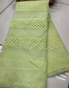 Light Green Embroidered Saree